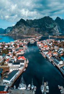 Lofoten areal view